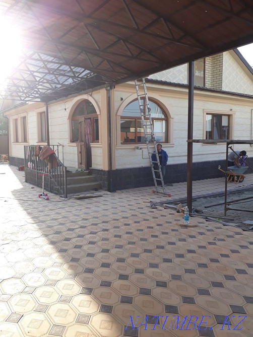 Professional laying of paving stones (paving slabs) of asphalt Almaty - photo 5