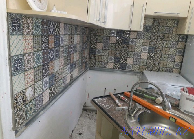 Laying tiles Plasterboard plumbing. In any difficulty! Нуркен - photo 4