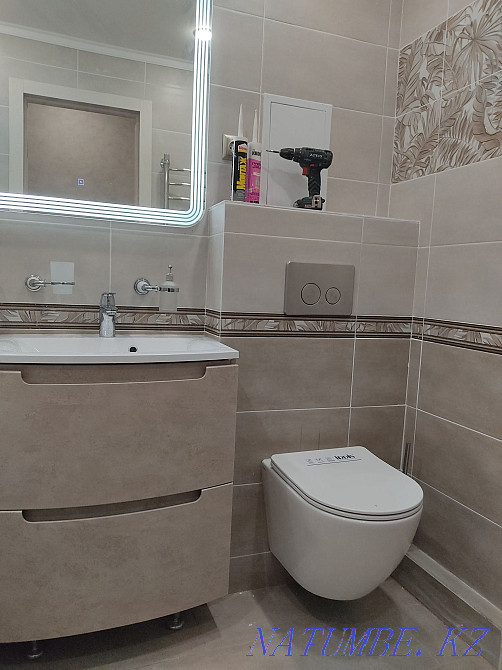 Ремонт ванной комнаты ,укладка кафельной плитки , керамогранит ! Рудный - изображение 5