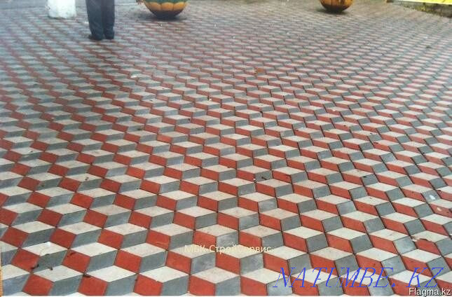 Laying paving stones and tiles, curbs, curbs, we lay quickly and with high quality Almaty - photo 2