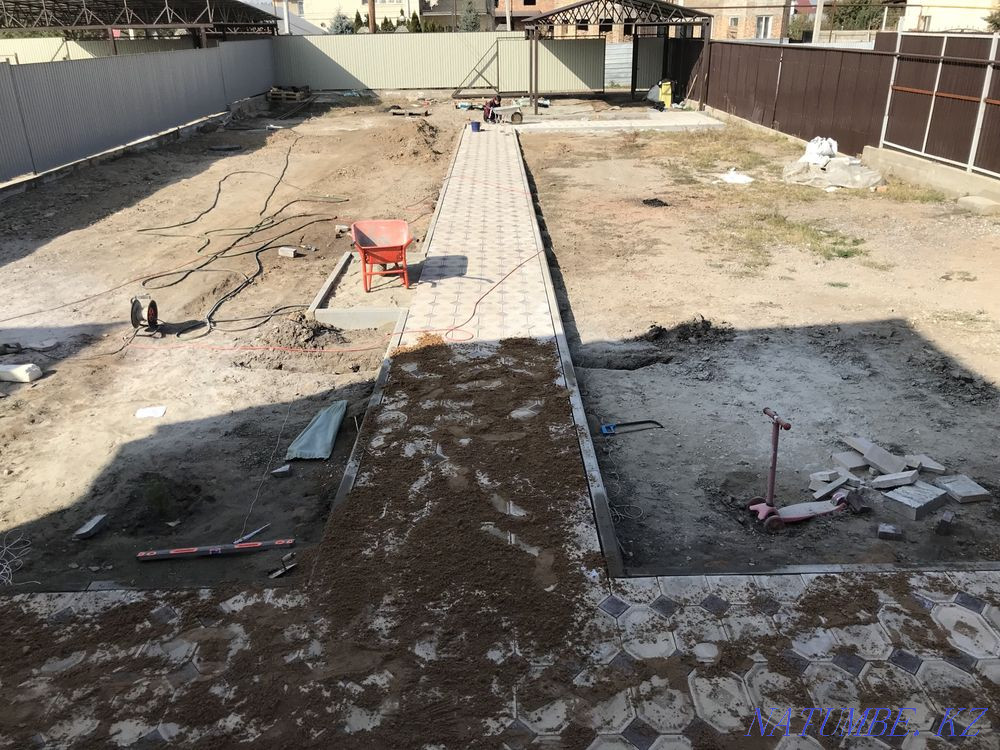 Professional paver laying Алмалы - photo 5