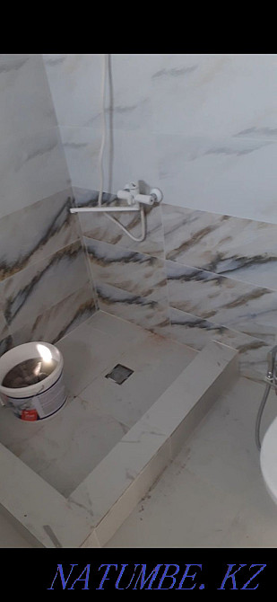 Tile laying. The ceiling is plastic. Installation of gas boilers. Shymkent - photo 1