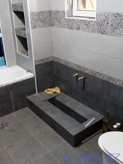 Tile laying. The ceiling is plastic. Installation of gas boilers. Shymkent - photo 4