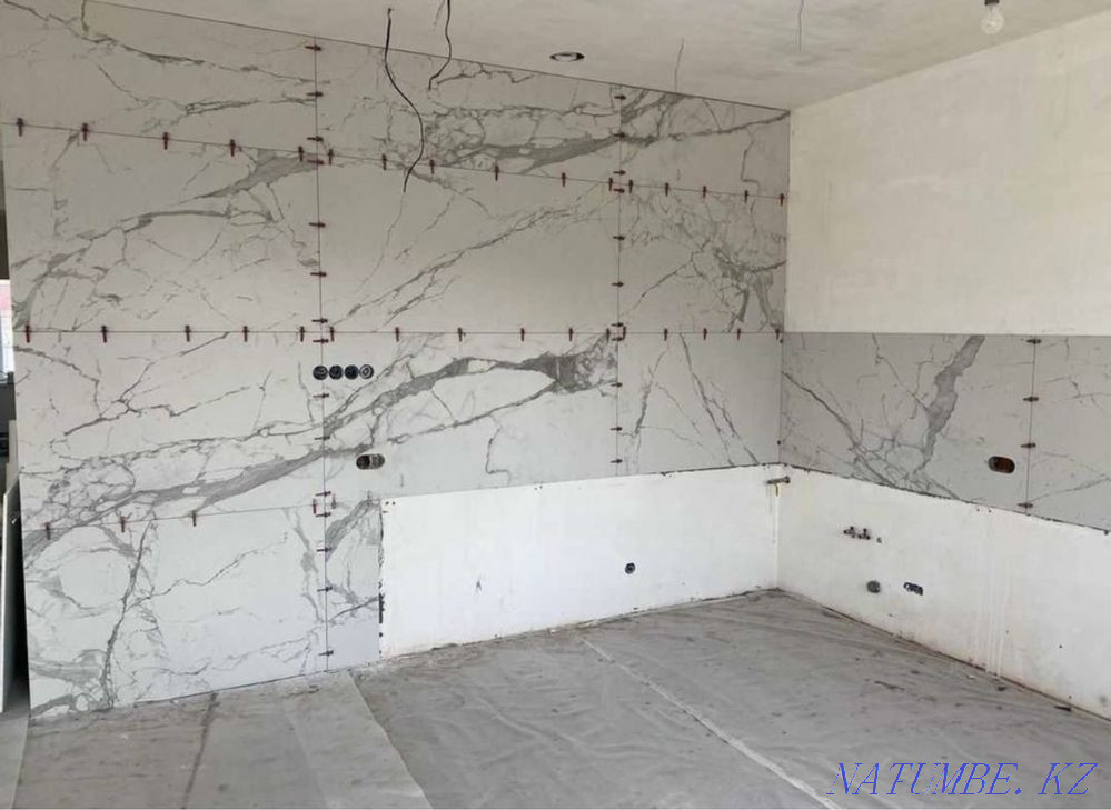 Laying tiles Laying tiles Euro turnkey renovation Repair of bathrooms Astana - photo 7