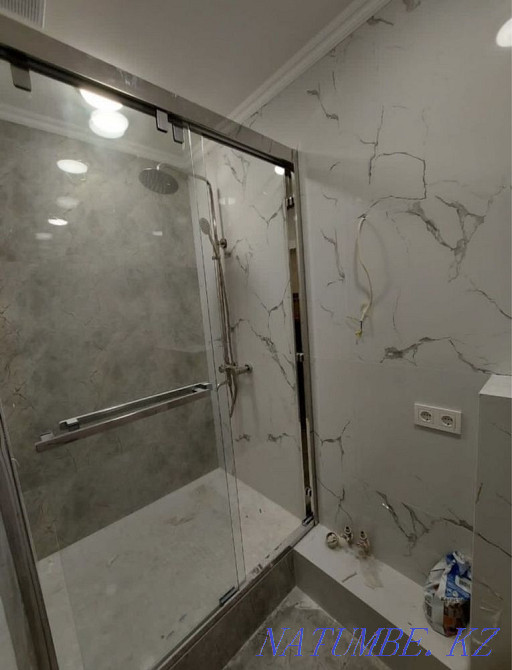 Laying tiles Laying tiles Euro turnkey renovation Repair of bathrooms Astana - photo 4