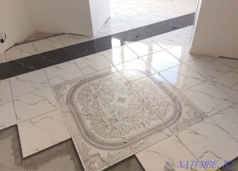 Laying tiles Laying tiles Euro turnkey renovation Repair of bathrooms Astana - photo 8