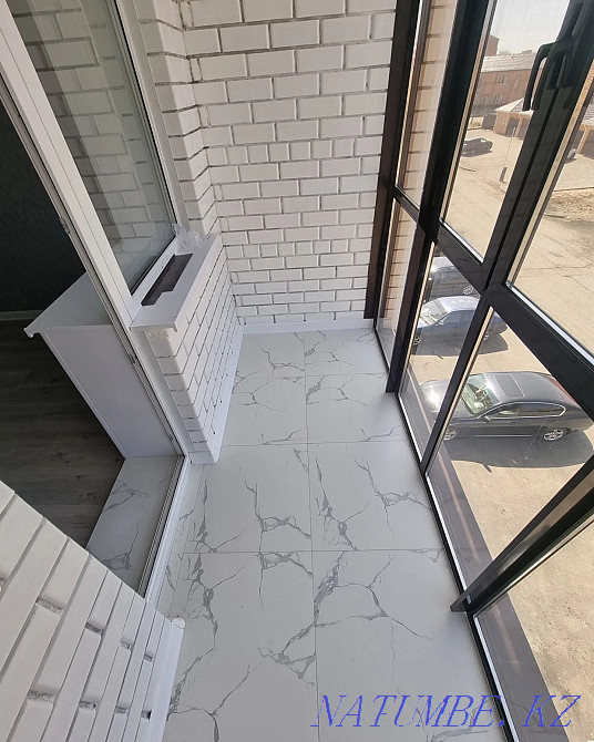 Laying tiles, porcelain tiles, turnkey bathroom, bathroom. Kokshetau - photo 8