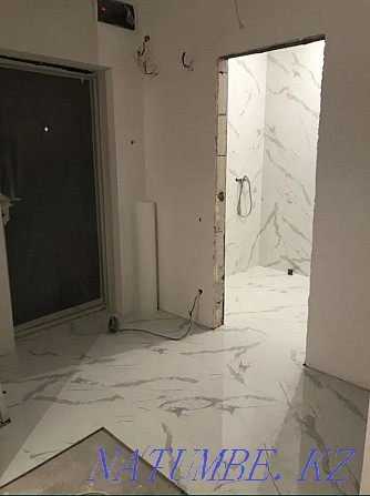 Laying tiles, ceramic granite, experienced tile, mosaic with a guarantee Shymkent - photo 8