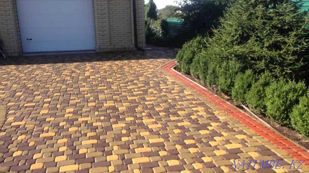 Laying paving stones and paving slabs Aqtobe - photo 4