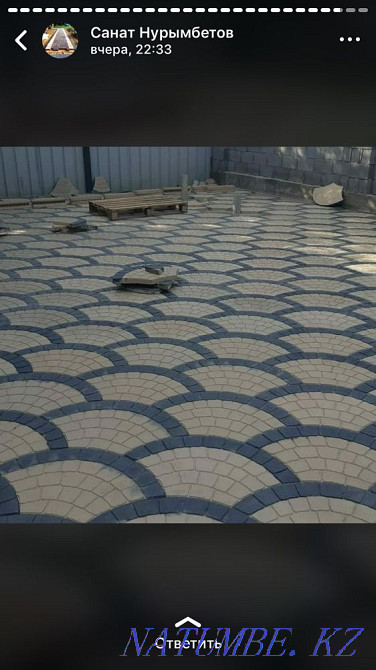 Paving stone laying with and without material  - photo 4