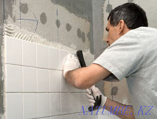 Tiler, small-term works, turnkey bathrooms, laying tiles Astana - photo 1