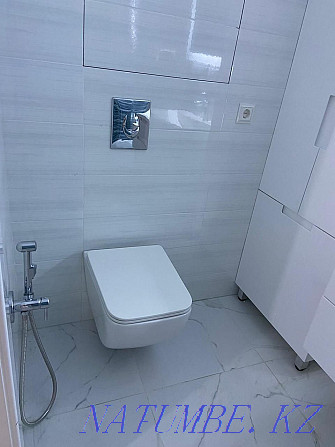 Laying tiles, turnkey sanitary units, high quality! Astana - photo 5