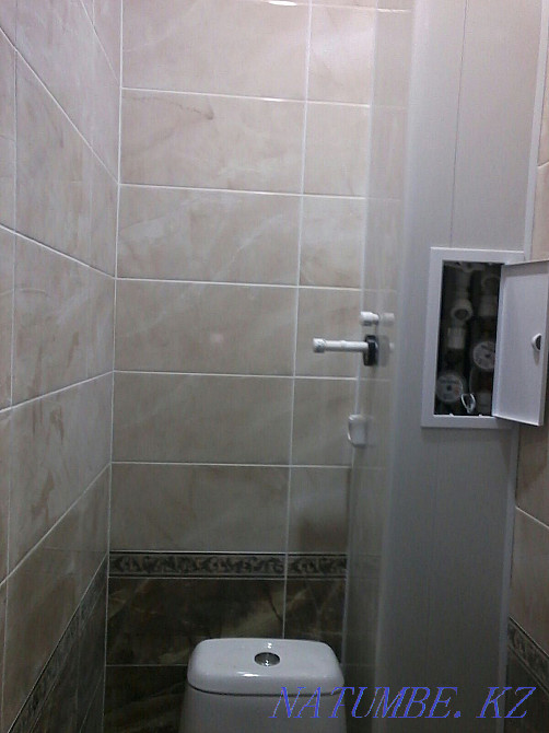 I will lay out the tiles installation of plumbing Kostanay - photo 1