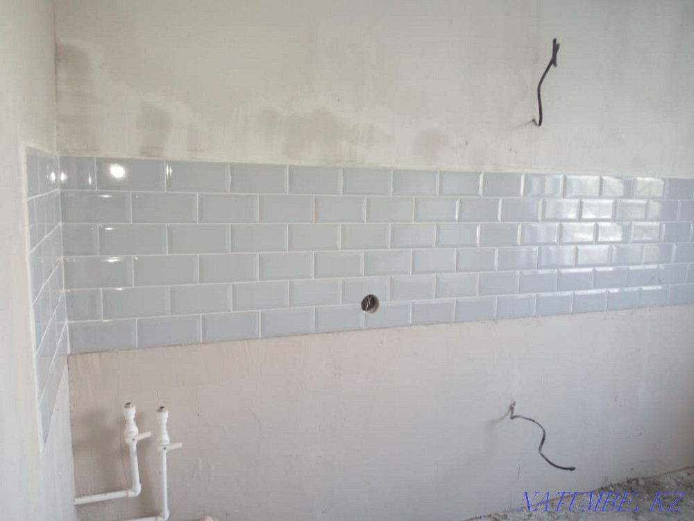 Услуги укладки кафеля, фартук сан,узел мазайка керамогранит. Кокшетау - изображение 4