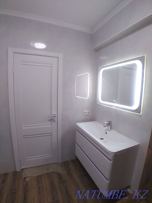 Mosaic tiles, granite, marble, plumber, electrician, lining, shower installation Almaty - photo 2