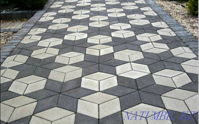 Laying paving stones and flagstone Акжар - photo 4