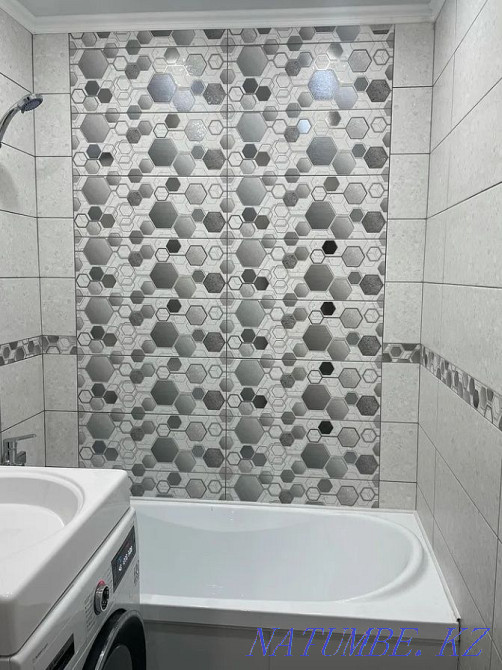 Services of a tiler, tiler. Toilet renovation, bath. I will lay out the tiles Petropavlovsk - photo 1