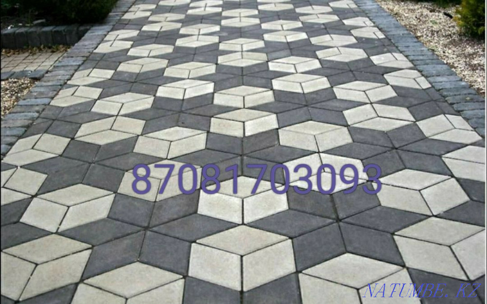 Укладка брусчатка тротуарная плитка Алматы - изображение 3