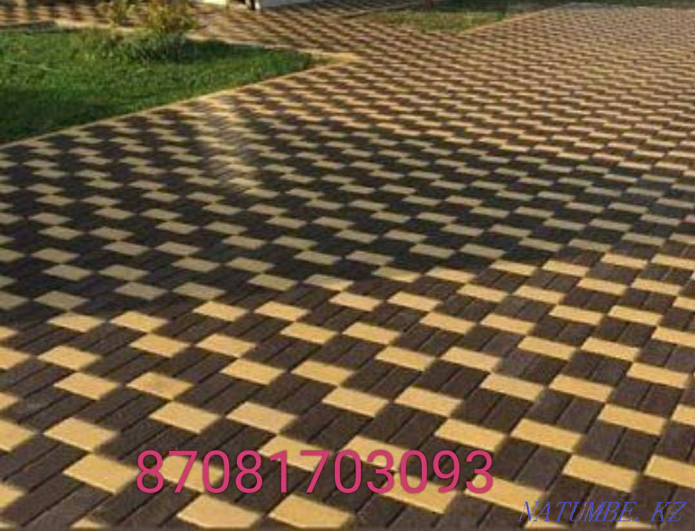 Укладка брусчатка тротуарная плитка Алматы - изображение 4