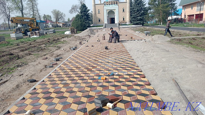 Laying paving stones 1500 t and 1999 Almaty - photo 5