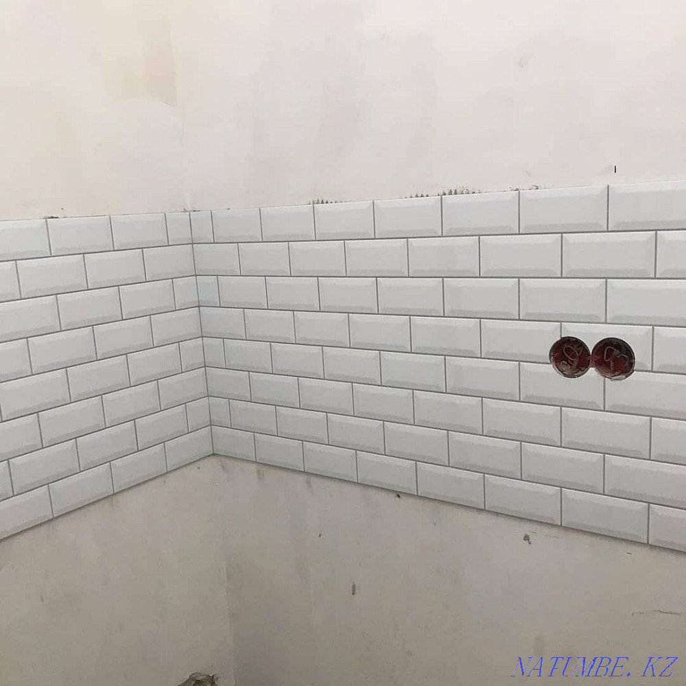 Tiler, Tile, Porcelain stoneware 45 degrees, plumbing, installation, toilet bowl, Almaty - photo 4