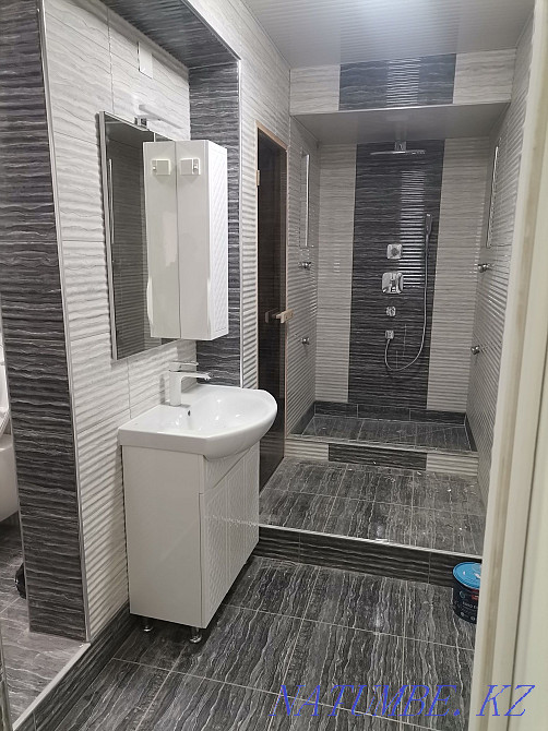 Tiler. Laying tiles. Full construction. Porcelain stoneware Shymkent - photo 2