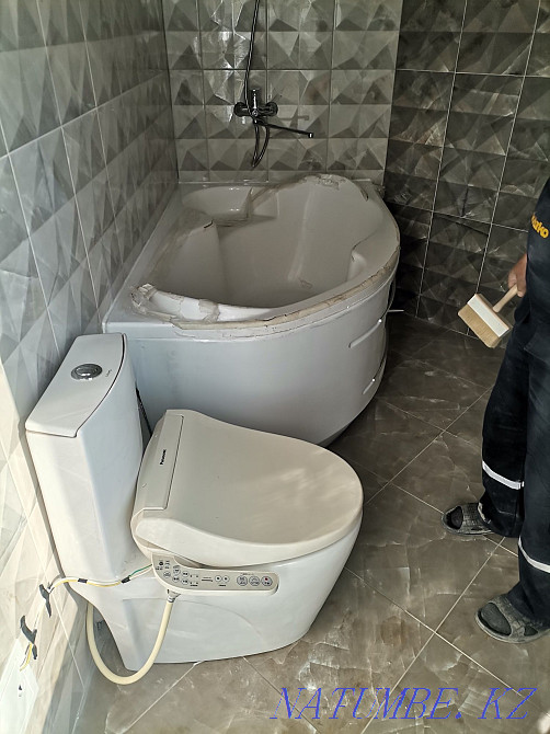 Tiler. Laying tiles. Full construction. Porcelain stoneware Shymkent - photo 3