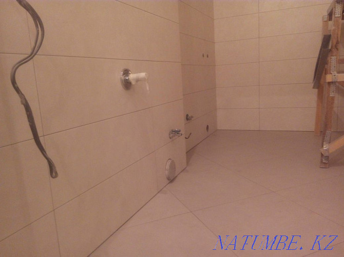 Tiler, tiling bath, bathroom, floor, wall plasterer, plumber Almaty - photo 8