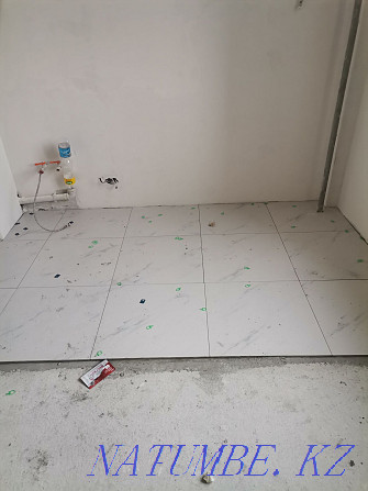 Tiler. Porcelain tile. Tile. Slab laying. Full construction Shymkent - photo 1