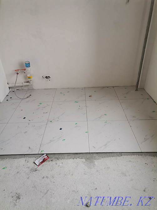 Tiler. Porcelain tile. Tile. Slab laying. Full construction Shymkent - photo 1