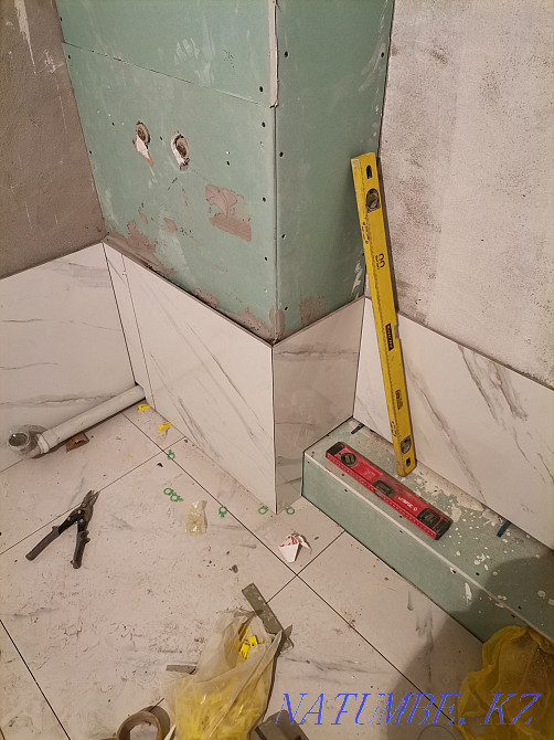 Tiler. Porcelain tile. Tile. Slab laying. Full construction Shymkent - photo 2