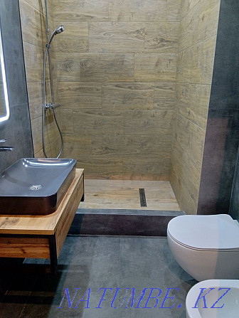 Porcelain tiles Bathrooms SEE Instagram: prof_remont_aktay Aqtau - photo 7