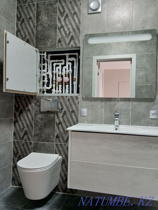 Керамогранит Ванные комнаты СМОТРИТЕ Instagram: prof_remont_aktay Актау - изображение 2