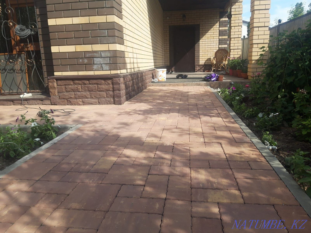 Laying pavement curb curb Aqtobe - photo 3