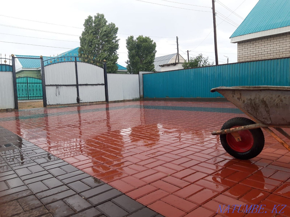 Laying pavement curb curb Aqtobe - photo 4