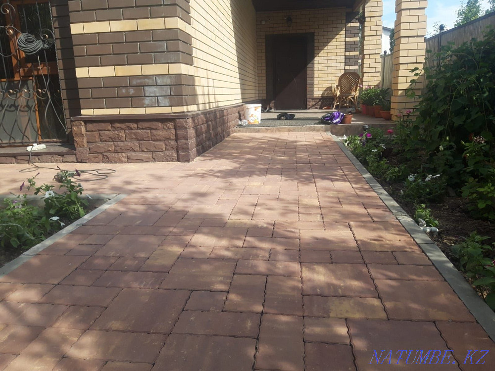 Laying pavement curb curb Aqtobe - photo 6