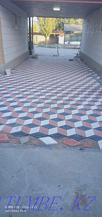Laying pavement paving stones tosemiz Taraz - photo 3