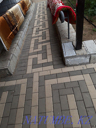 Paving stone laying. Quality and fast guarantee is there. Aqtobe - photo 2