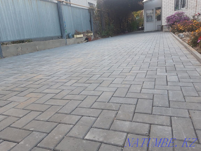 Paving stone laying. Quality and fast guarantee is there. Aqtobe - photo 7