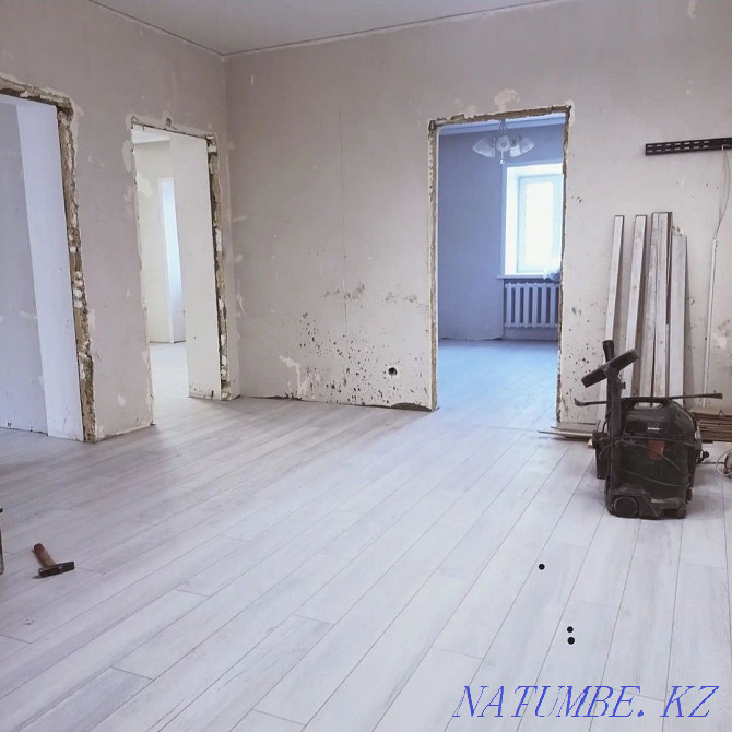 Laying tiles, apron, laminate, self-leveling floor Нуркен - photo 7