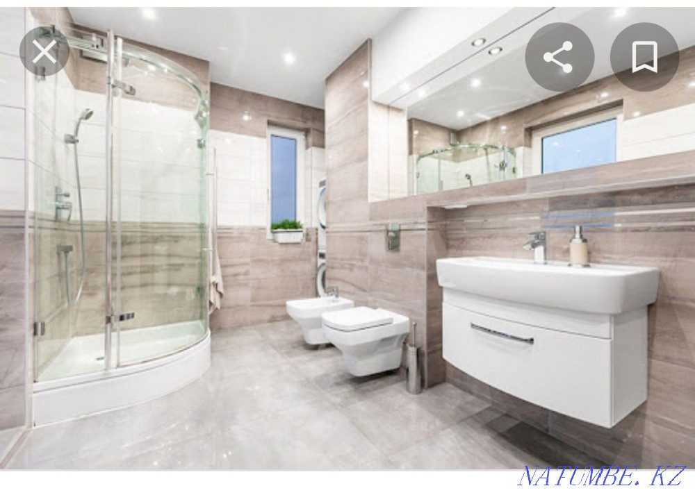 Кафельщик! Укладка кафелья! Ванны санузель фартук! Работа качественная Акбулак - изображение 2