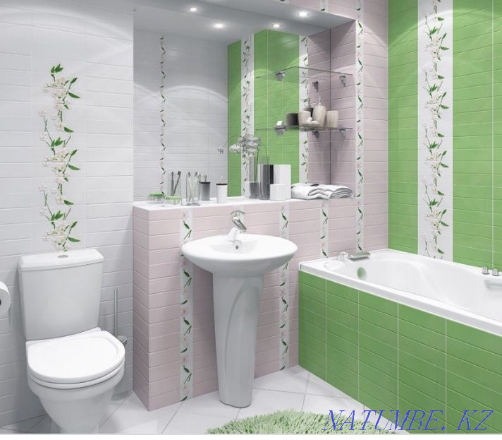 Turnkey tiling.bathrooms.plumber. Almaty - photo 2