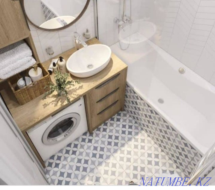 Turnkey tiling.bathrooms.plumber. Almaty - photo 1