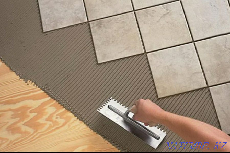 Laying tiles, porcelain stoneware Almaty - photo 2