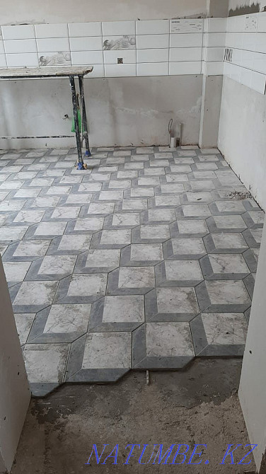 Плитка төсеу / плитка төсеу / пәтерді жөндеу / плитка салу / шебер құрылысшы  Алматы - изображение 6