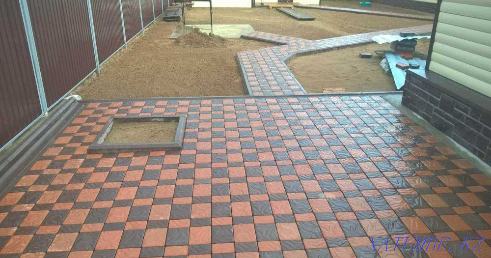 Укладка брусчатка, бордюр и поребрики г.Уральск. БЫСТРО и КАЧЕСТВЕННО! Уральск - изображение 1
