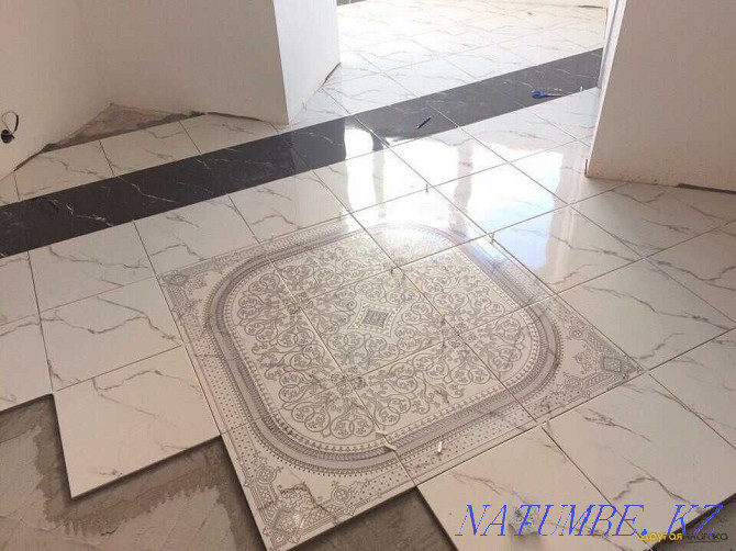 Laying of a tile, a tile, porcelain tile. Repair of premises. Almaty - photo 8
