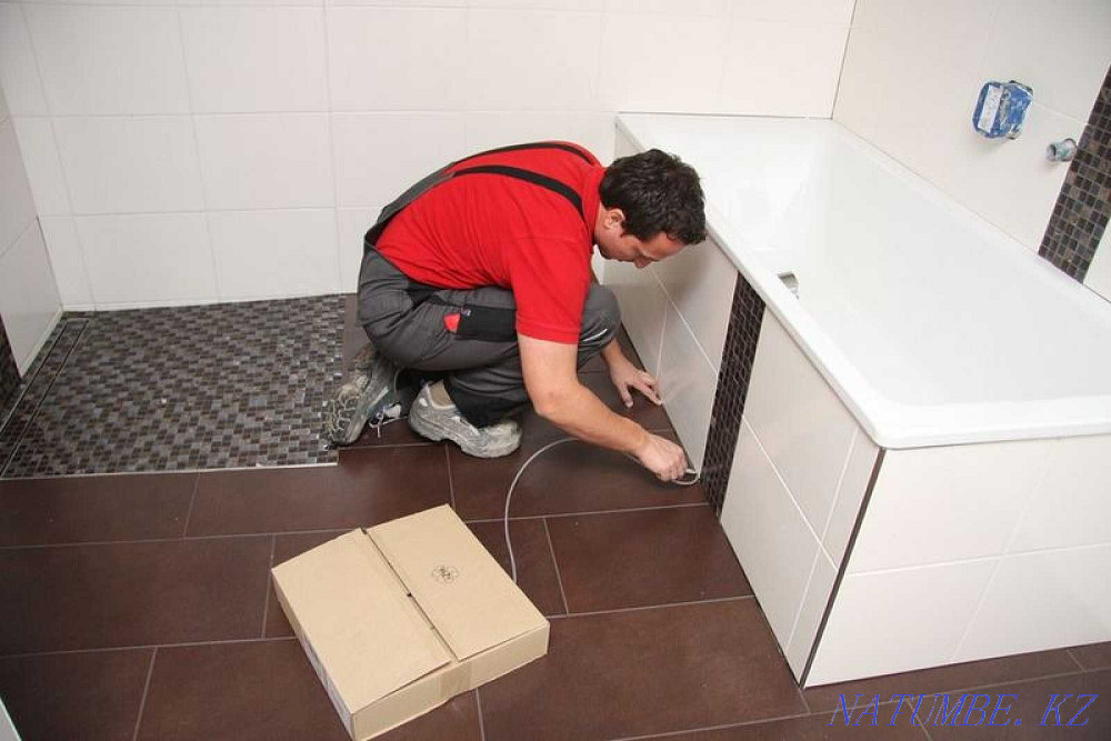 Плитка, плитка, фарфор плиткасын төсеу. Үй-жайларды жөндеу.  Алматы - изображение 4