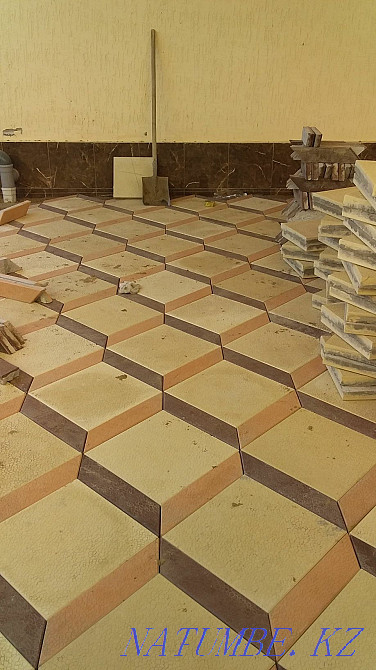 Paving stones t? seimiz, laying tiles. Atyrau - photo 3