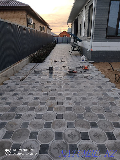 Paving stones t? seimiz, laying tiles. Atyrau - photo 4